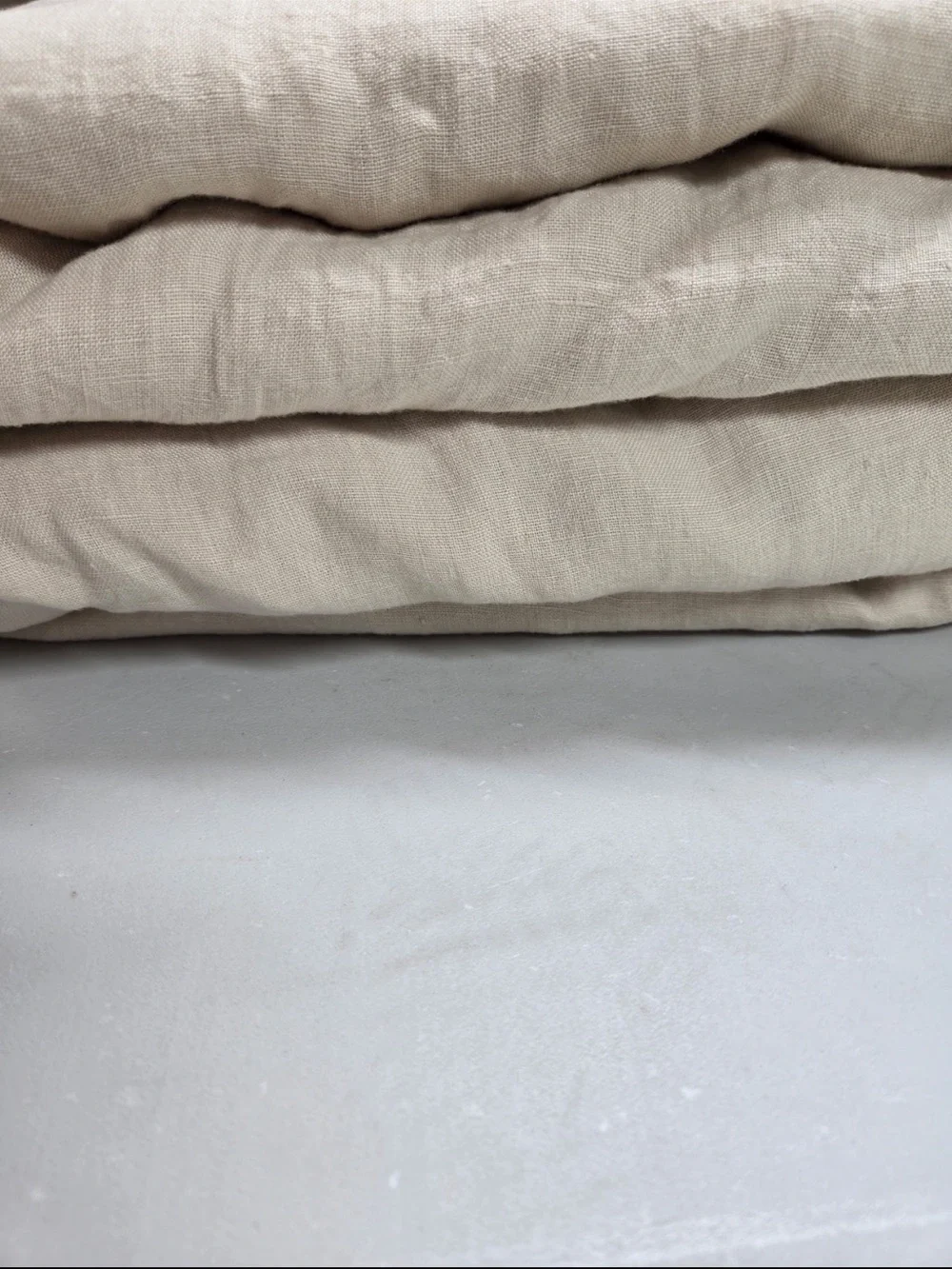 QUINCE European Linen Duvet Cover King/Cal King Oat 0545